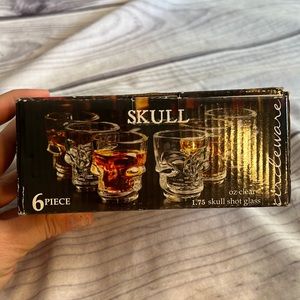 Skull shots glass set of 6